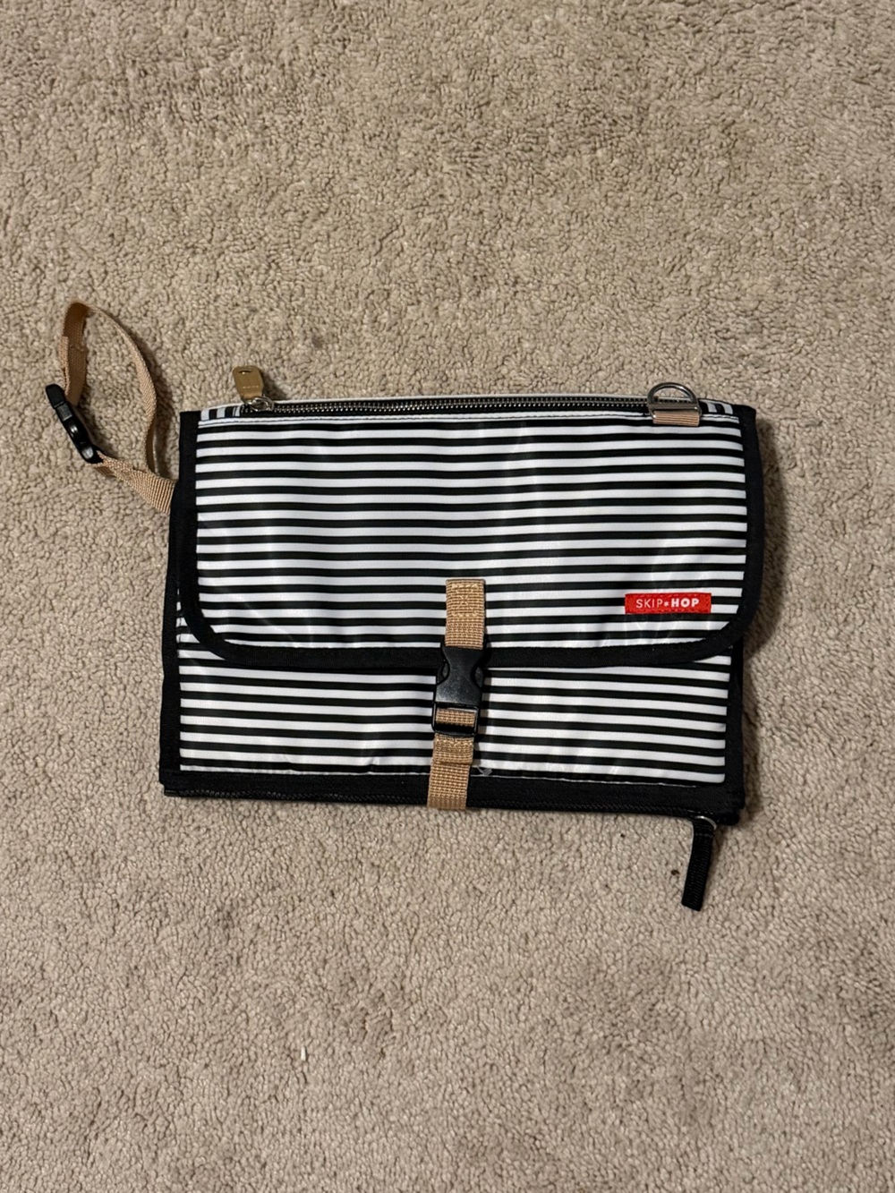 Skip Hop striped diaper changing pad